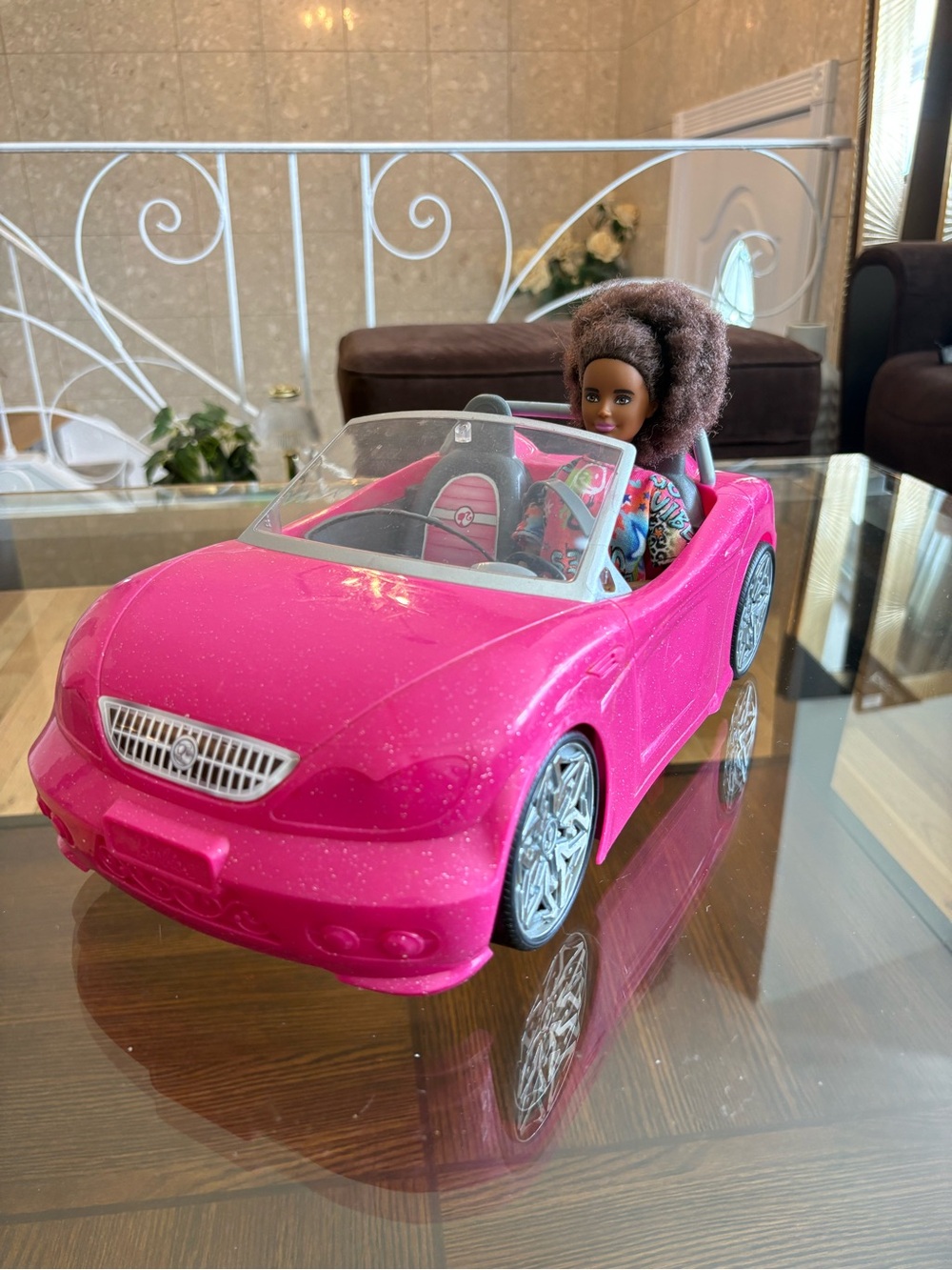 Barbie Hot Pink Convertible with Doll